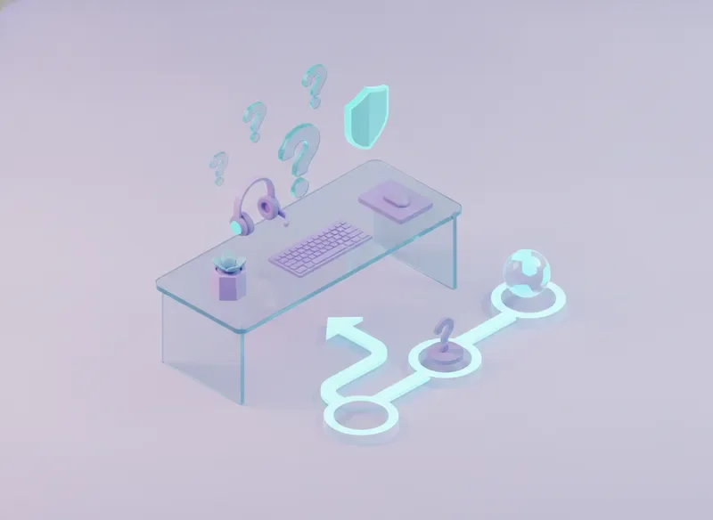 Isometric illustration showing the three-step Roblox support process